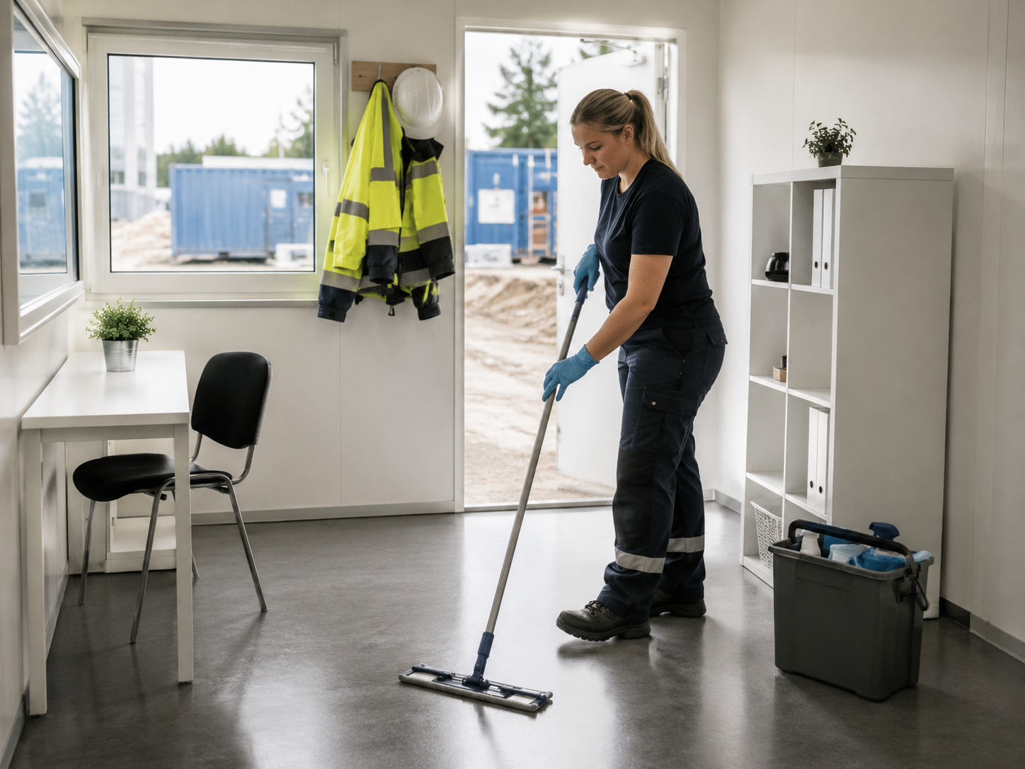 Städning av arbetsbodar